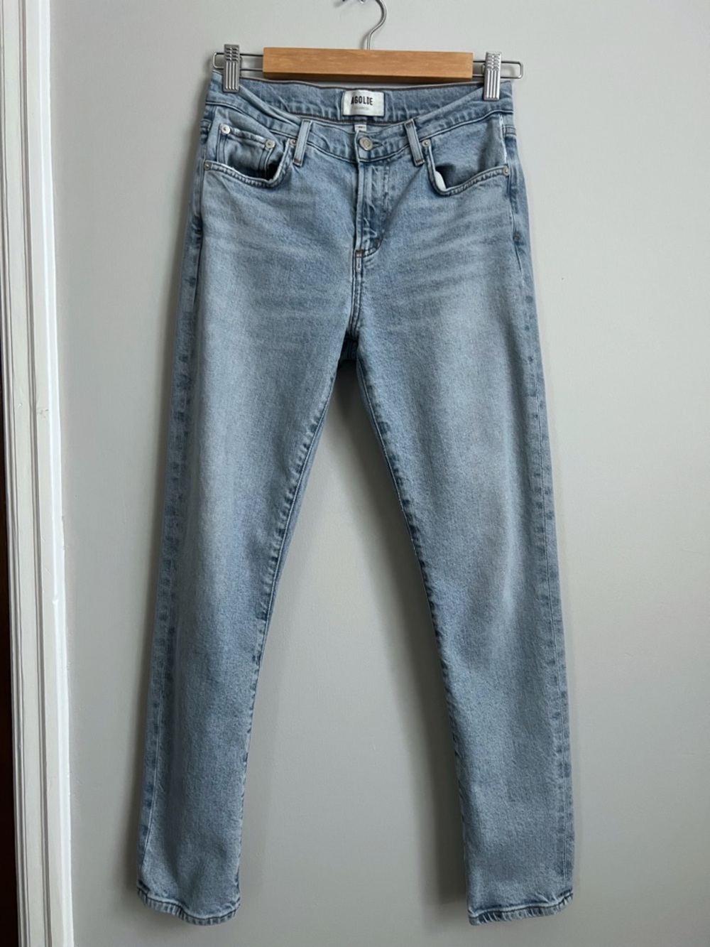 AGOLDE Light Blue Toni Straight Leg Jeans - Women's size 25